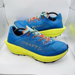 Size 12 - CRAFT CTM Ultra Carbon Trail Blue Yellow Men's Trail Running Shoes